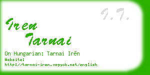 iren tarnai business card